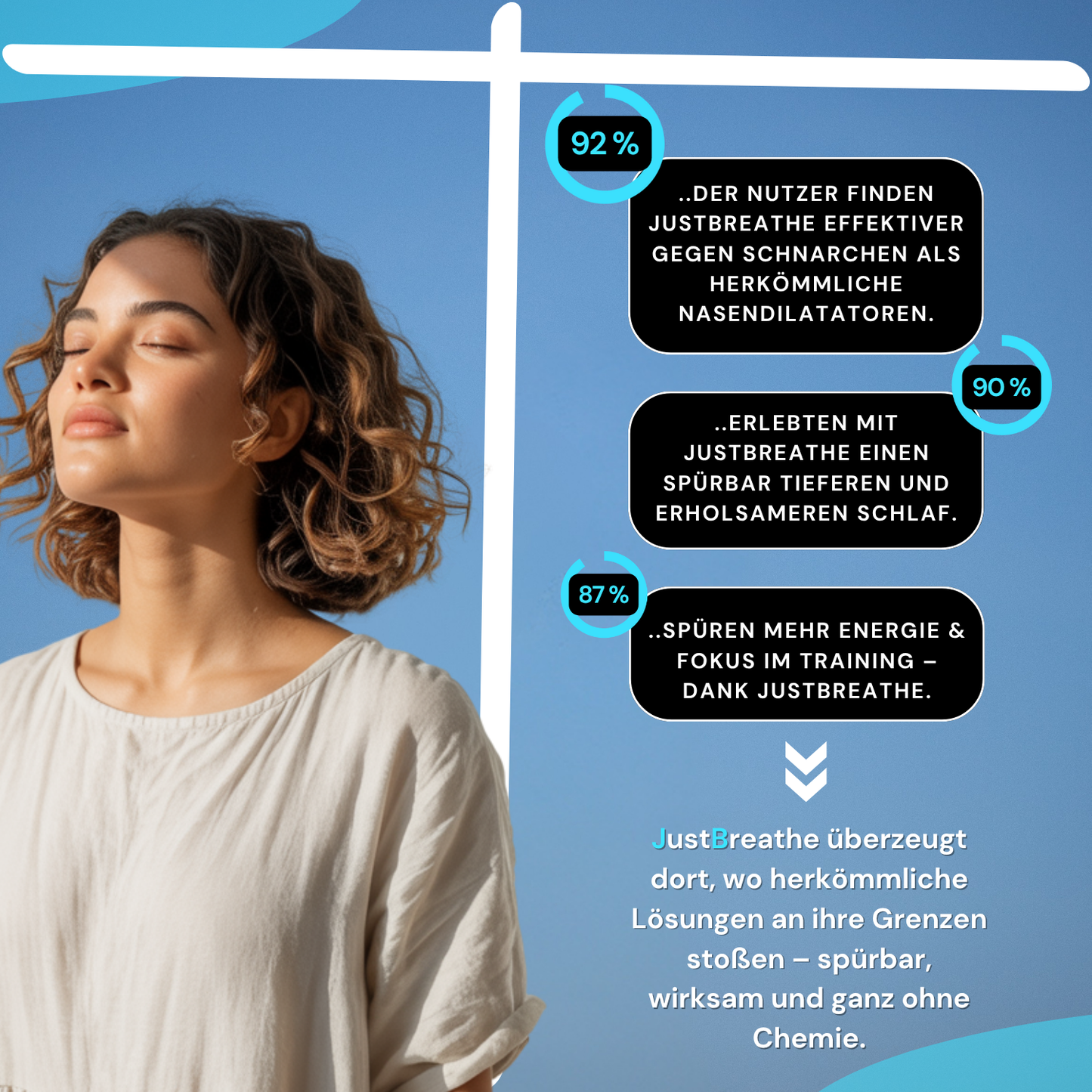 JustBreathe® Magnetischer NasenClip